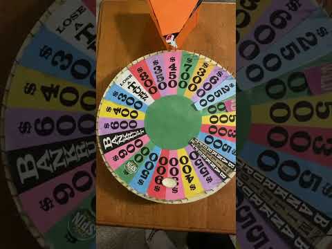 My homemade wheel of fortune, Round 1