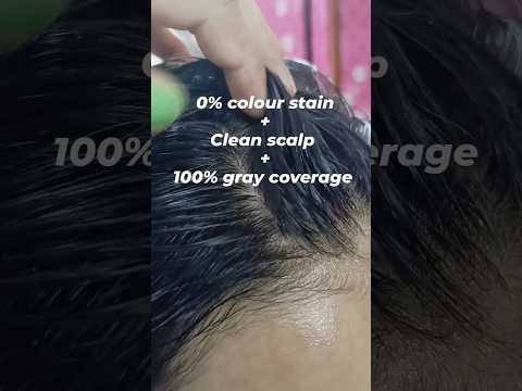 बालों में हेयर कलर लगाने के बाद निशान पड़ता है तो उसे कैसे हटाए । 100% Gray Hair Coverage & 0% Stain