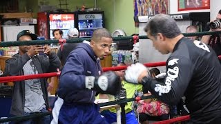 Felix Verdejo MITT WORKOUT vs Juan Jose Martinez - POWER!