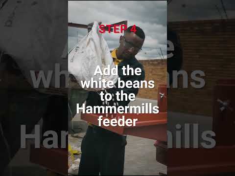 How to process white beans in the Drotsky S8 Hammer Mill