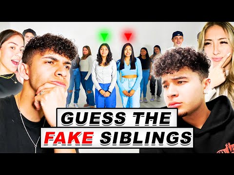 8 Real Siblings vs 2 FAKE Siblings | Guess the Liar