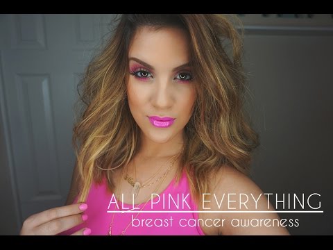 All Pink Everything Makeup Tutorial | Breast Cancer Awareness