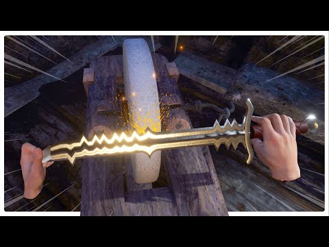 Playing the Most Realistic Blacksmithing Simulator - Medieval Blacksmith