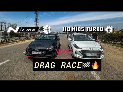 i20 nline manual VS i10 nios turbo manual drag race 🏁