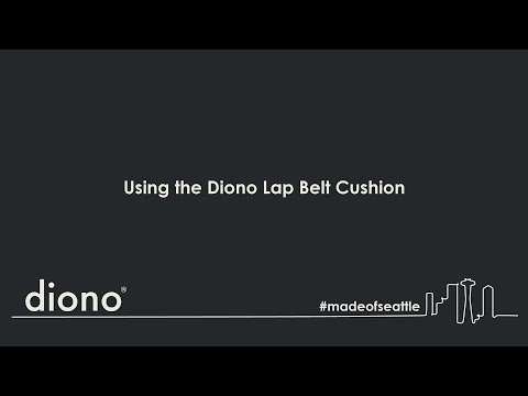 Diono® All-in-One Convertible Car Seat | Using the Lap Belt Cushion (Black Angled Foam Square)