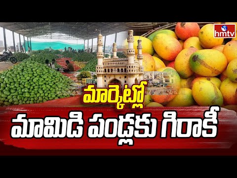 Pakkahyderabadi | మార్కెట్లో మామిడి పండ్లకు గిరాకీ | hmtv