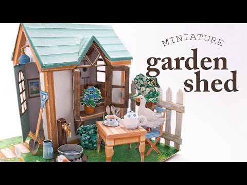 Paper Garden House model Diorama (canon papercraft)