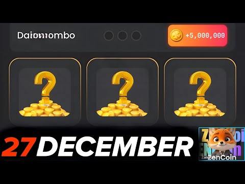 Zen coin daily combo 27 December | Zen coin today combo cards 27 December | Zen coin airdrop