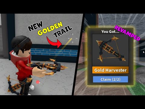 MM2 Gameplay with the REVAMPED Golden Harvester...