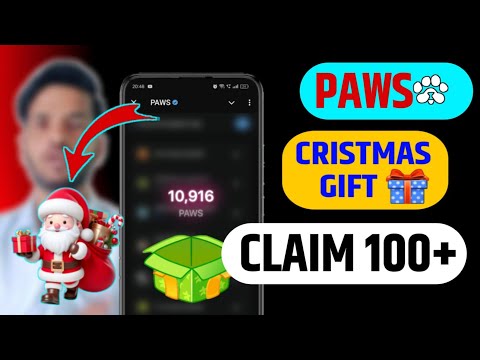 PAWS AIRDROP CRISTMAS GIFT CLAIM 100k+ | PAWS AIRDROP CRISTMAS GIFT 🎁 TODAY CLAIM