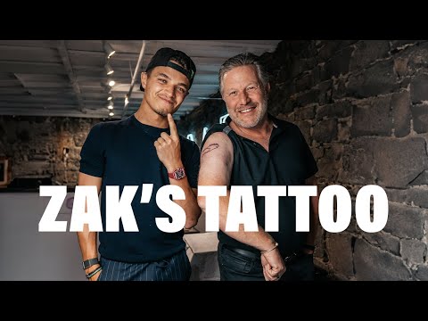 Watch McLaren Racing CEO Zak Brown get a Miami GP Tattoo!