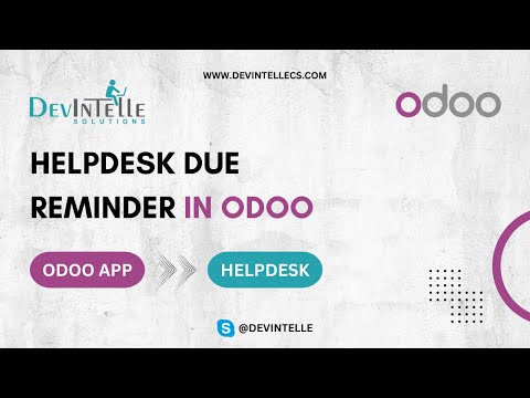 How to Helpdesk due reminder in Odoo | Ticket Due date Reminder