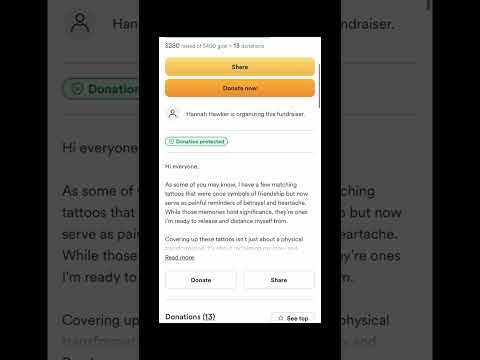 Hannah Hawker's GoFundMe...remove matching tattoos with KYRA RENEE