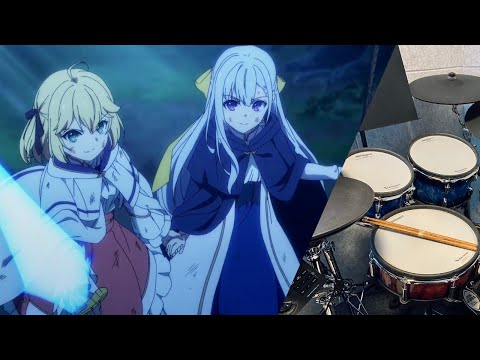 『転生王女と天才令嬢の魔法革命』OP アルカンシェル by 花たん  Drum Cover (with lyrics)