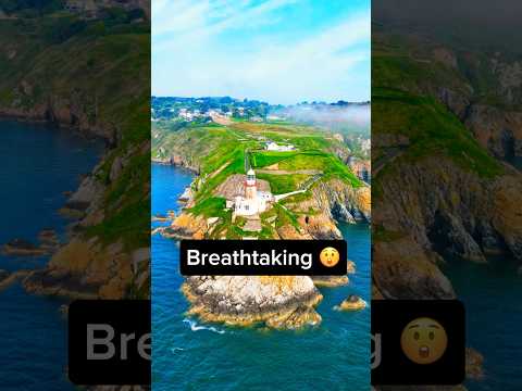 Exploring Ireland's most remarkable lighthouse! 🇮🇪🔥 #travel #explore #drone