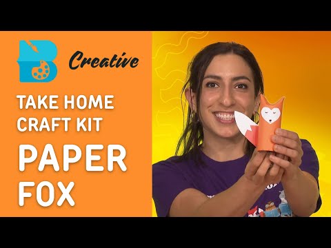 Take Home Craft Kit July 3rd: Paper Fox