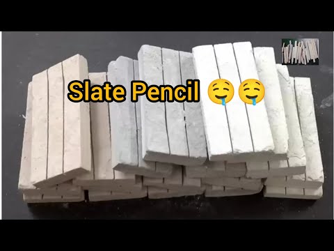 Slate Pencil Cleaning And Crunchy ASMR New trending viral video || drycleaning #asmr#eating#crunch