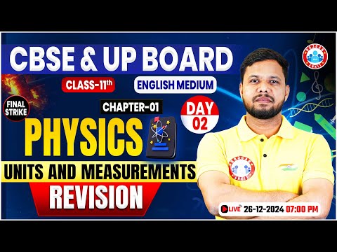 Class 11 Physics Chapter 1 Units and Measurements #2 | 11th Physics Revision Classes By Shivendu Sir