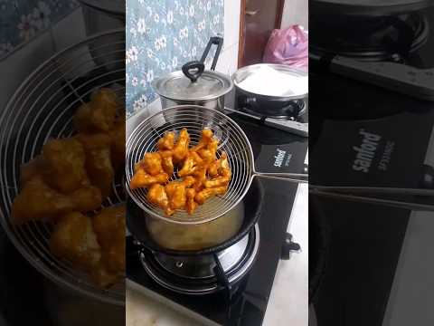 Minivlog #20 from SaudiArabia / Cauliflower chilli Recipe /kitchen cleaning routine #shorts