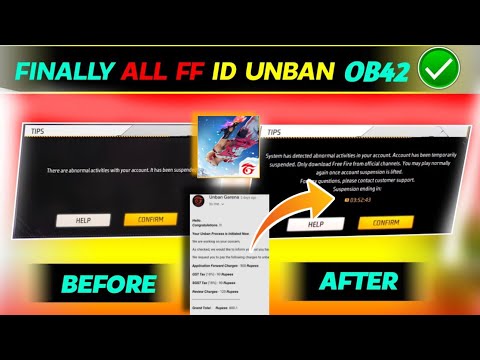 100% Working Trick ID Unban Trick🔥 | How To Unsuspended Free Fire ID | Free Fire ID Unban 2023 OB42