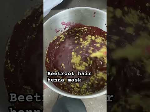 Hair henna mask using beetroot . It gives natural bugundy shade #hennaproducts #organichenna #herbal