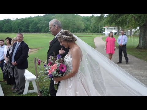 Emotional Wedding Video as Dad gives Away Bride | Lake Wedowee, AL Wedding