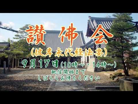 2022年9月17日讃仏会法話（午後：住職）