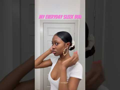 My Sleek Bun Tutorial    i loveeeee Bey and this song lol #sleekbun #natural