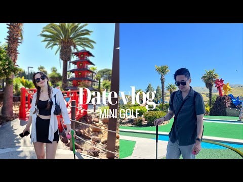 International couple DATE VLOG | Mini golf and arcade #amwf #internationalcouple #couplevlogchannel