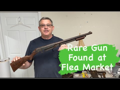 Rare Gun found at the Flea Market shop with me for Antiques and Vintage Vlog