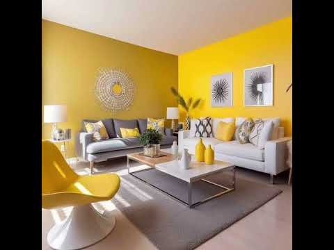 room colour and decoration| two tone living room paint ideas | decorate a large living room wall