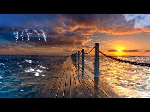 2 H-Rain Thunder Sound - Beautiful Relaxing Piano Muzic - Spectacular Video (Ploaie,Tunete,Pian)❤️