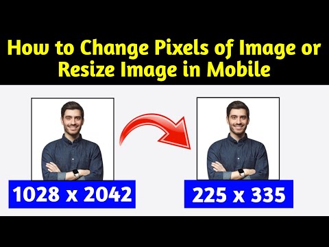 How to reduce Pixel size of photo in mobile | how  to resize image in mobile