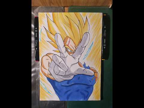 Majin Vegeta Drawing #shorts #majinvegeta #art #drawing #dragonball #dbz #anime #artwork #vegeta