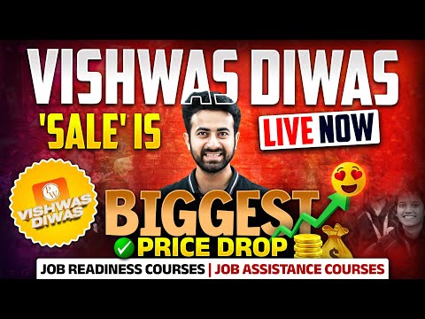 Vishwas Diwas Sale is LIVE 🔥 | Biggest Price Drop | Get ready for your DREAM JOB 😍