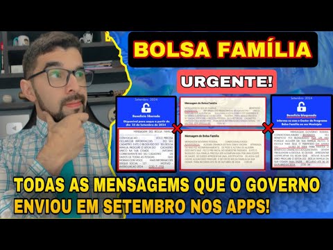 URGENTE! QUEM RECEBEU ESSAS MENSAGENS EM O QUE FAZER? VAI SER BLOQUEADO? TEM QUE IR AO CRAS?