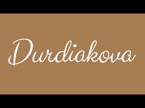 ✎ Durdiakova ✎ English Cursive Handwriting Tutorial