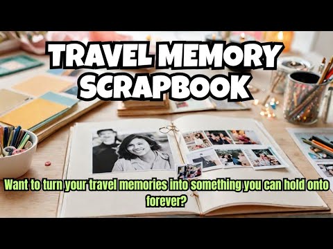 Your Perfect Travel Memory Book | Scrap Book For Memories | Scrapbook Travel Photo Albums