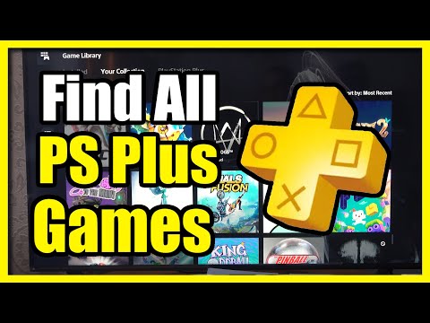 How to View All PS Plus Games added to Game Library on PS5 Console (Find PS Plus)