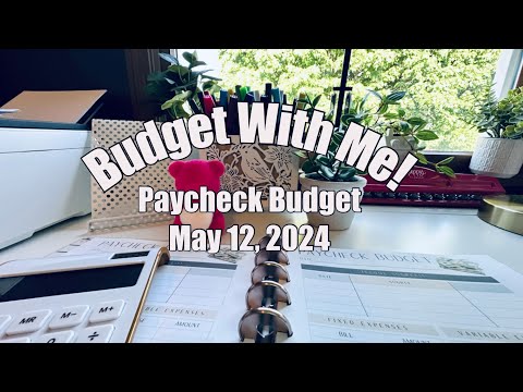 Budget With Me! May 12th Paycheck Organization | Variable Expenses | Inconsistent Income