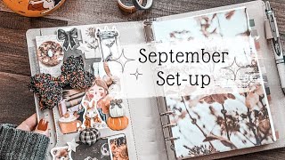 A5 Rings Planner Setup - September Plans + Goal Setting 🍂 Fall 2024 Planners