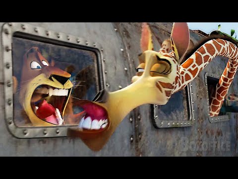 Pinguine bringen ein Flugzeug voller Tiere zum Absturz! | Madagascar 2 | German Deutsch Clip