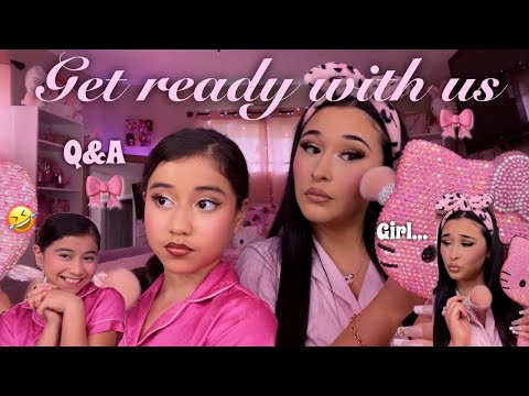 CHIT CHAT GET READY WITH US 🎀 + answering questions ♡