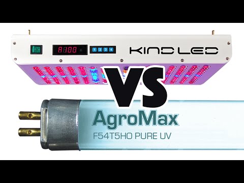 KIND LED Grow Light compare to AGROMAX PURE UV UVB How to use UV light for plant growth