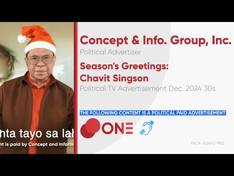 Season's Greetings from Chavit Singson Political TV Ad December 2024 30s [BCC]