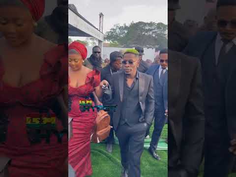 Shatta Wale attended his Godfather's late Mother's Final Funeral Rites. #shorts