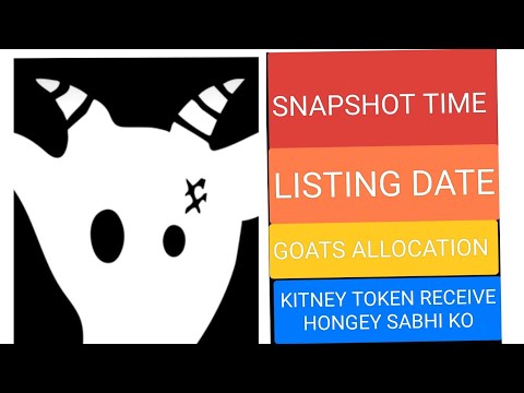 Goats Airdrop Snapshot Date and Time | Goats Airdrop Token | Goats Airdrop | Goats Airdrop Listing