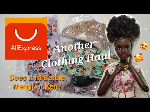 Another Barbie Clothing Haul from Aliexpress - does it fit Barbie standard mtm, curvy and Mengf?