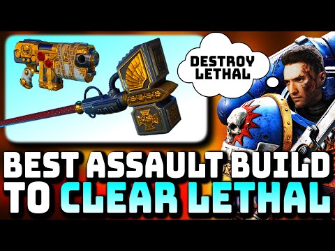 SPACE MARINE 2 - 100% BEST ASSAULT BUILD FOR NEW LETHAL DIFFICULTY - EASY CLEARS