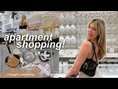 APARTMENT SHOPPING FOR MY NEW SPACE (i bought everything) | ikea shopping + haul